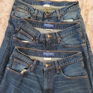 Mens Arizona jeans, lot of 3